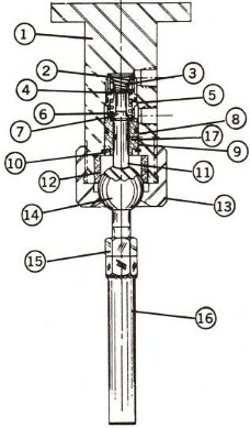 Crown-O-Matic Safety Toggle Valve Drawing